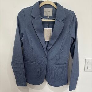 ICHI Kate Blue Mirage Blazer • Size S • NWT